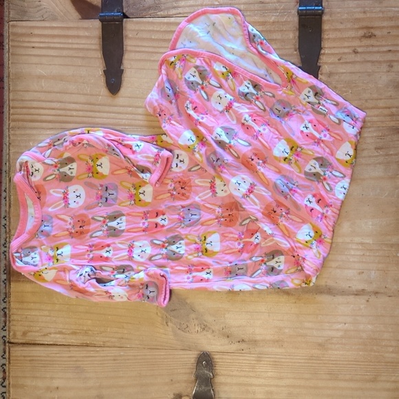 Little Sleepies Other - Little Sleepies | Rabbit Print | Newborn | Gown | Sleep Sack | Bamboo